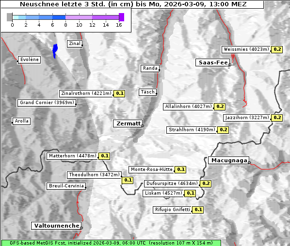 Neuschnee, 9. 3. 2026
