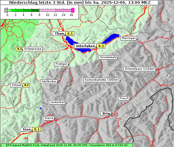 Niederschlag, 6. 12. 2025