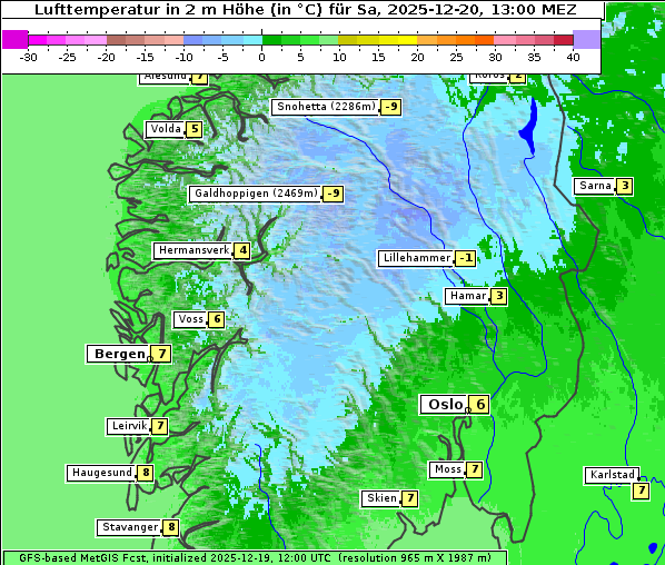 Temperatur, 20. 12. 2025