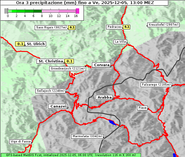Niederschlag, 5. 12. 2025