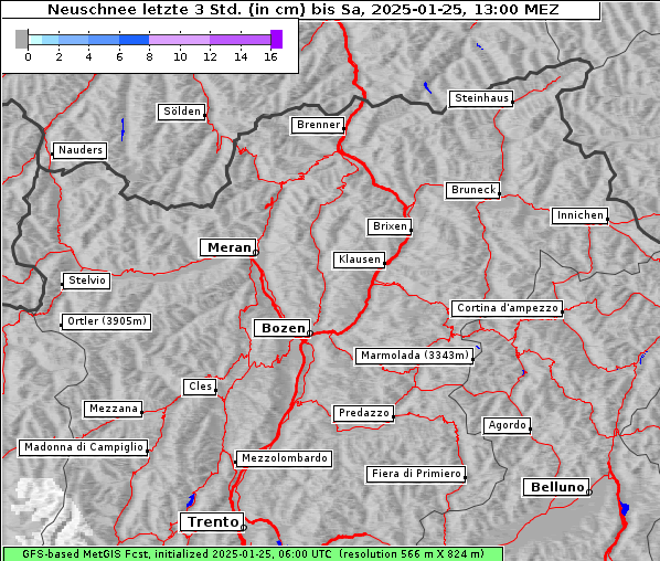 Neuschnee, 25. 1. 2025