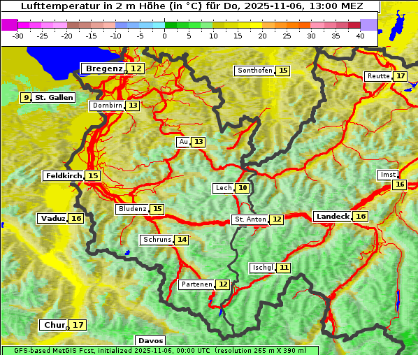 Temperatur, 6. 11. 2025