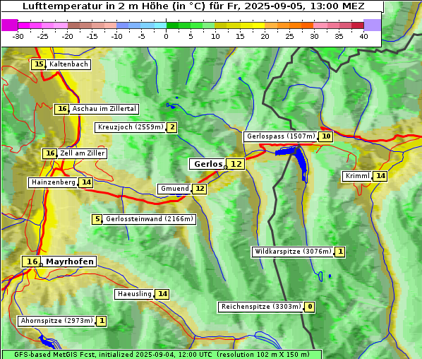 Temperatur, 5. 9. 2025