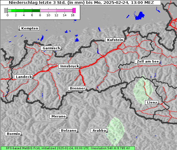 Niederschlag, 24. 2. 2025