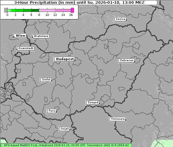 Niederschlag, 18. 1. 2026