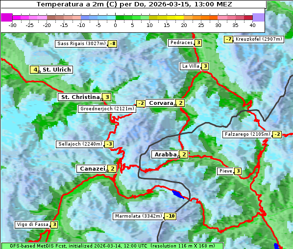 Temperatur, 15. 3. 2026