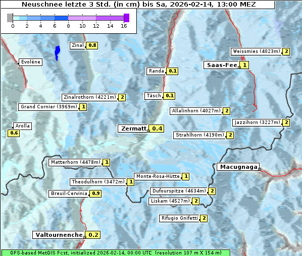 Neuschnee, 14. 2. 2026