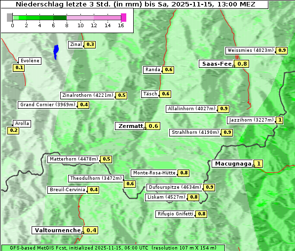 Niederschlag, 15. 11. 2025
