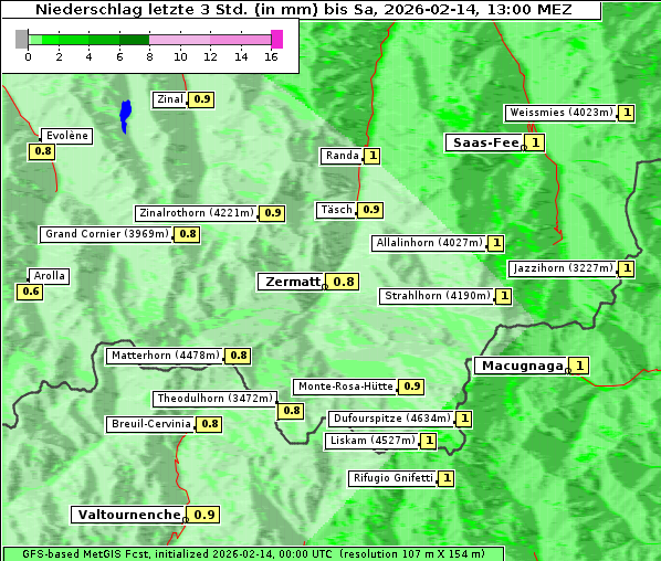 Niederschlag, 14. 2. 2026