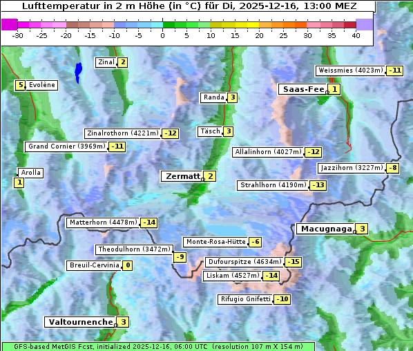 Temperatur, 16. 12. 2025