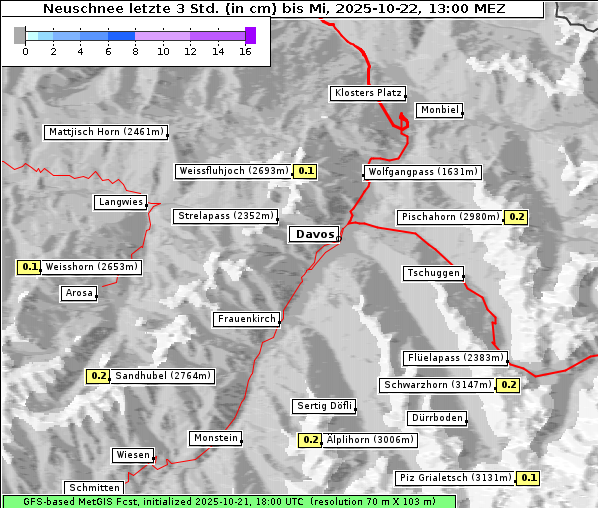 Neuschnee, 22. 10. 2025