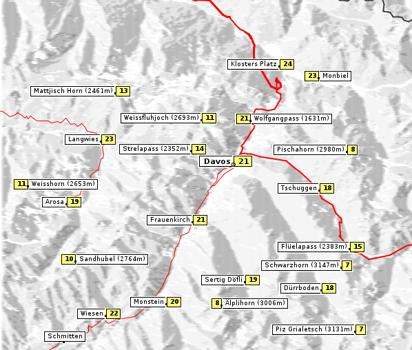 Temperatur, 19. 8. 2025