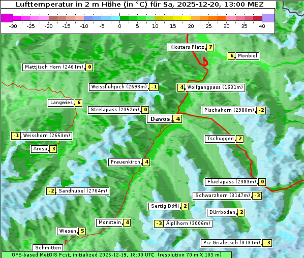 Temperatur, 20. 12. 2025