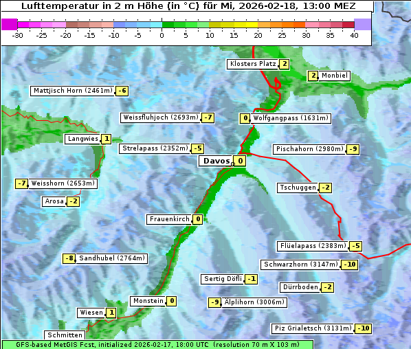Temperatur, 18. 2. 2026