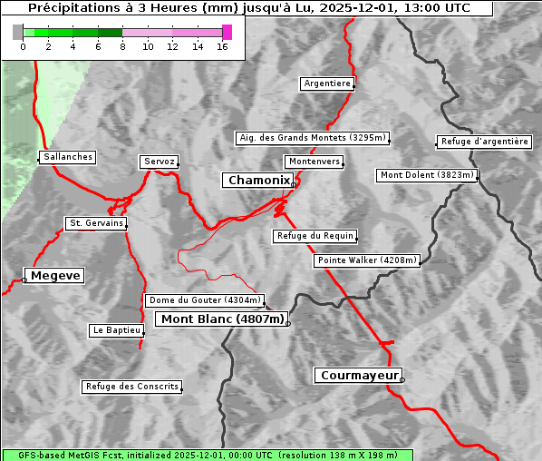 Niederschlag, 1. 12. 2025