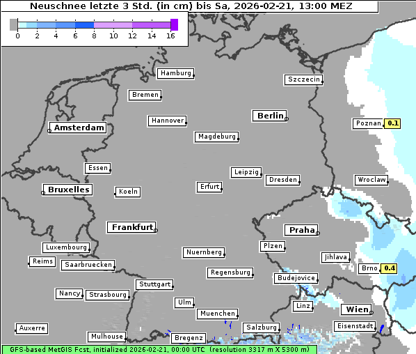Neuschnee, 21. 2. 2026