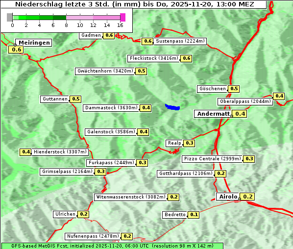 Niederschlag, 20. 11. 2025