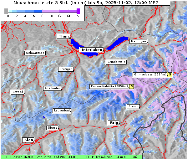 Neuschnee, 2. 11. 2025