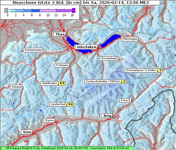 Neuschnee, 14. 2. 2026