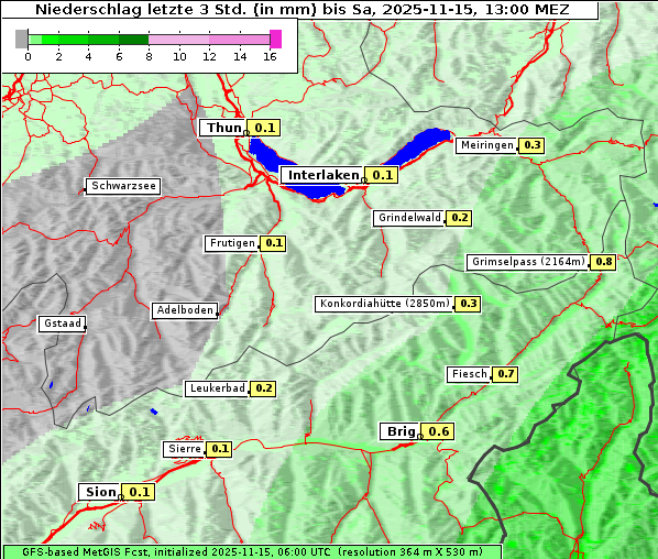Niederschlag, 15. 11. 2025