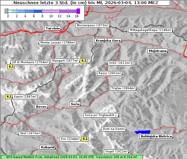 Neuschnee, 4. 3. 2026