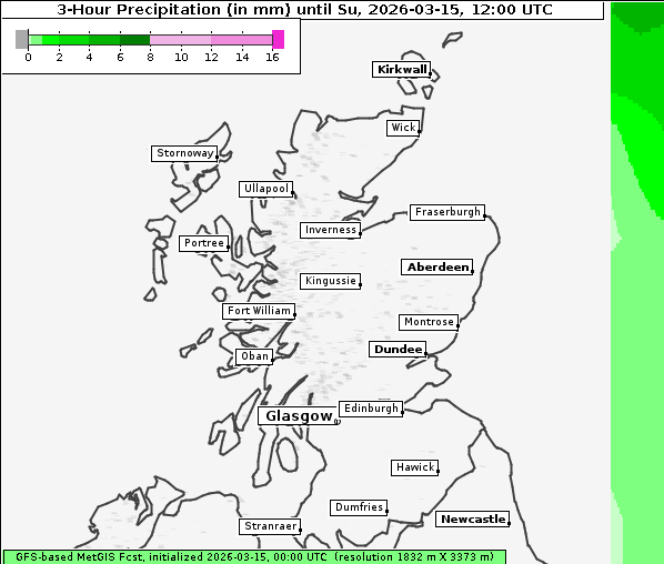 Niederschlag, 15. 3. 2026