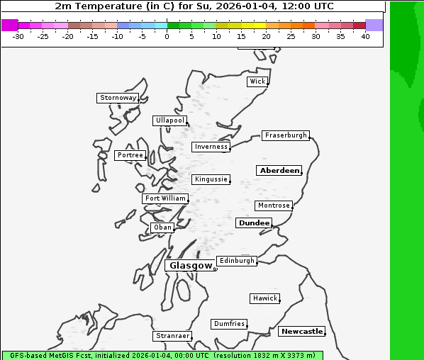 Temperatur, 4. 1. 2026