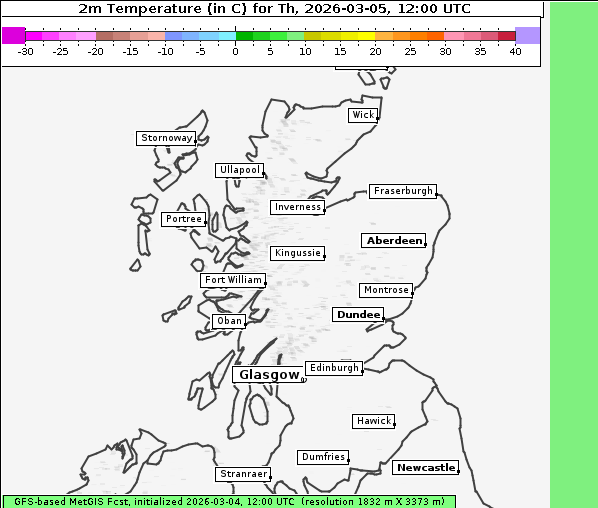 Temperatur, 5. 3. 2026