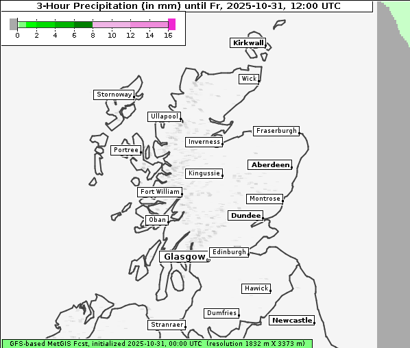Niederschlag, 31. 10. 2025