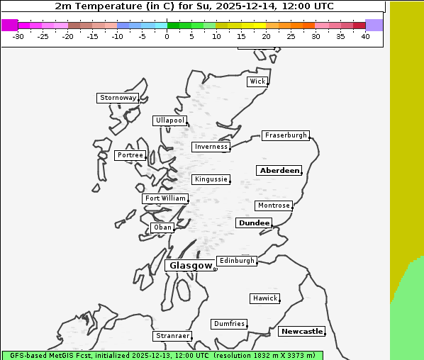 Temperatur, 14. 12. 2025