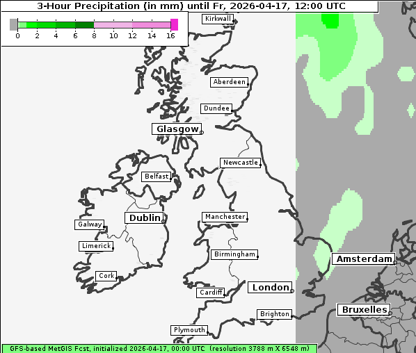 Niederschlag, 17. 4. 2026