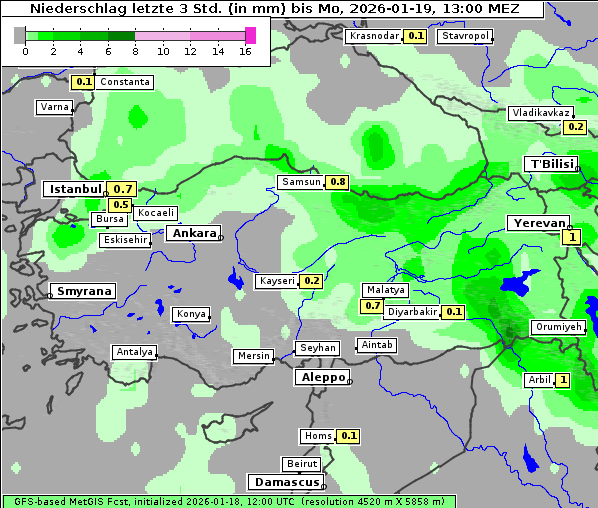 Niederschlag, 19. 1. 2026