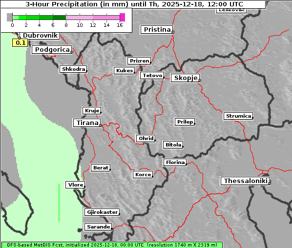 Niederschlag, 18. 12. 2025