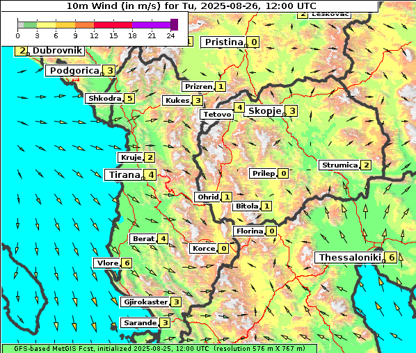 Wind, 26. 8. 2025