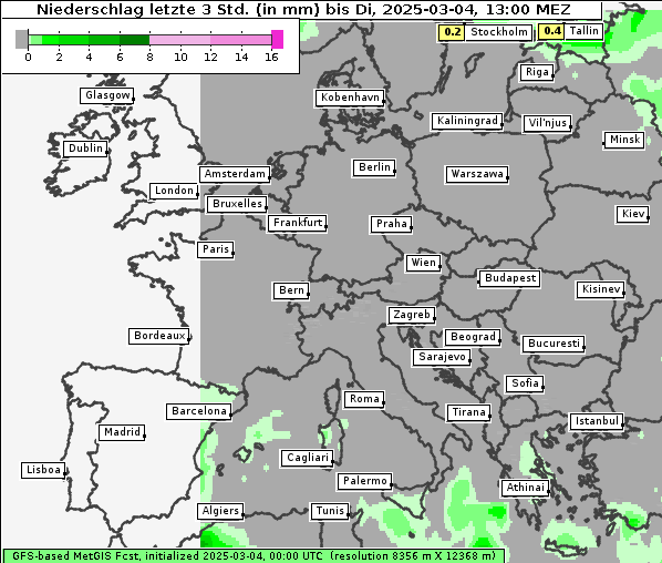 Niederschlag, 4. 3. 2025