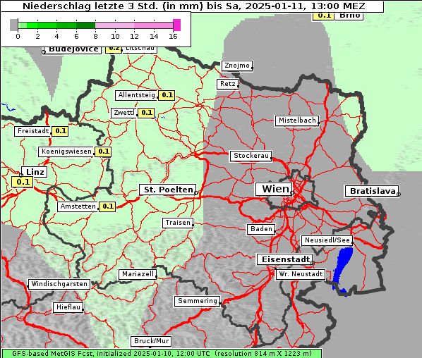 Niederschlag, 11. 1. 2025