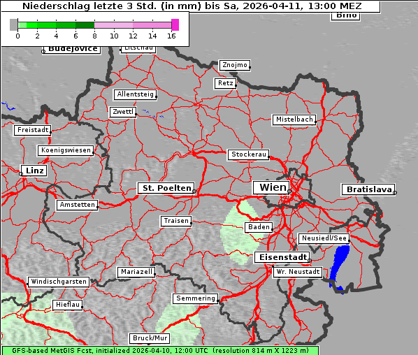 Niederschlag, 11. 4. 2026