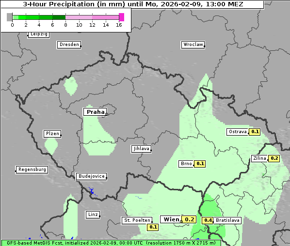 Niederschlag, 9. 2. 2026