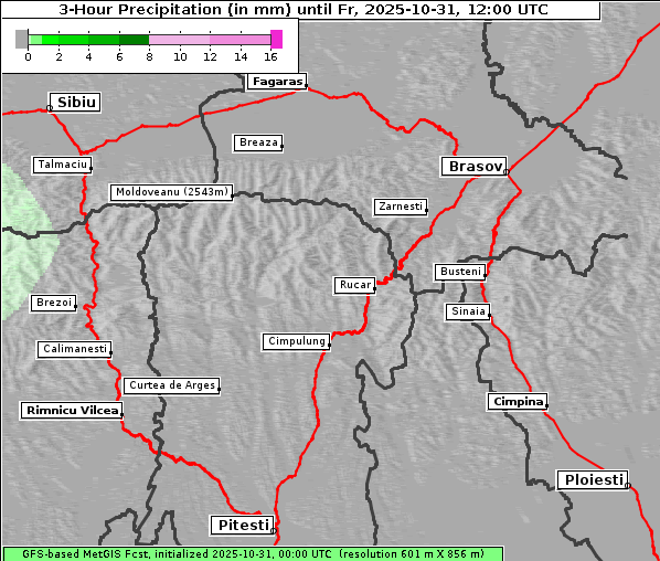 Niederschlag, 31. 10. 2025