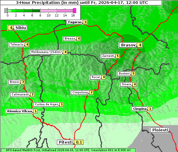 Niederschlag, 17. 4. 2026