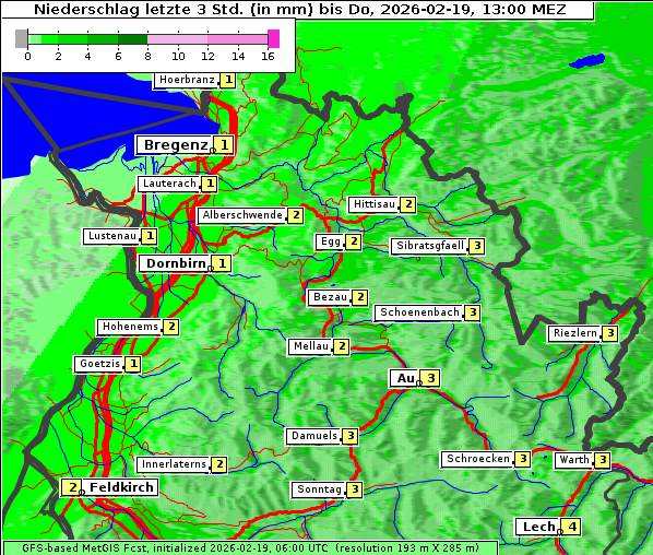 Niederschlag, 19. 2. 2026