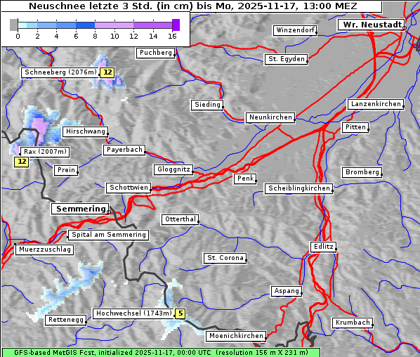 Neuschnee, 17. 11. 2025