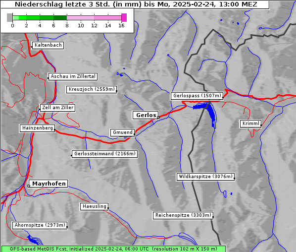 Niederschlag, 24. 2. 2025