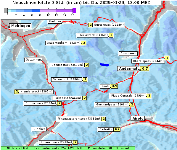 Neuschnee, 23. 1. 2025