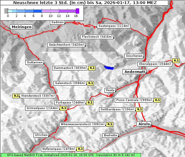 Neuschnee, 17. 1. 2026