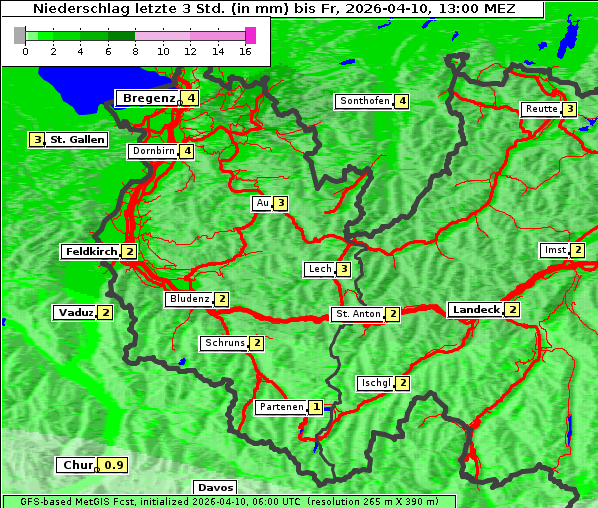 Niederschlag, 10. 4. 2026