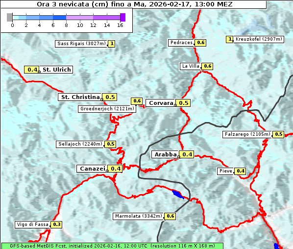 Neuschnee, 17. 2. 2026