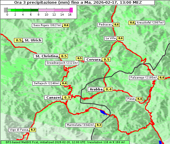Niederschlag, 17. 2. 2026