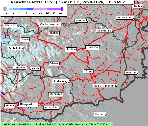 Neuschnee, 26. 11. 2024