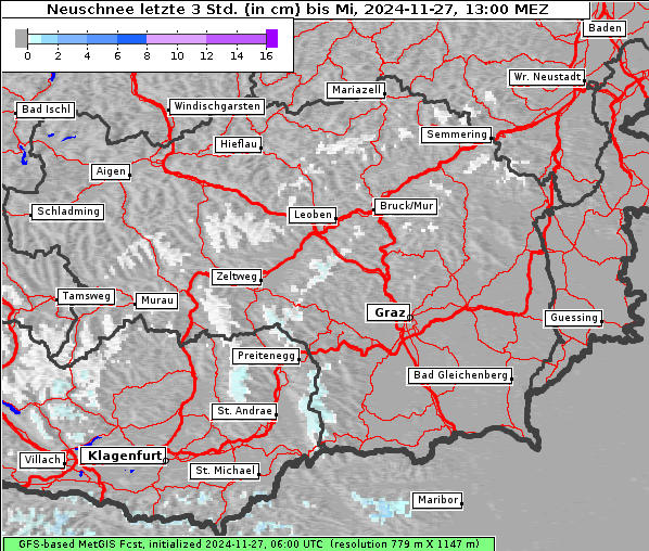 Neuschnee, 27. 11. 2024